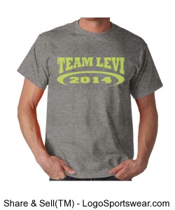 Gildan Adult T-shirt Team Levi 2014 Design Zoom