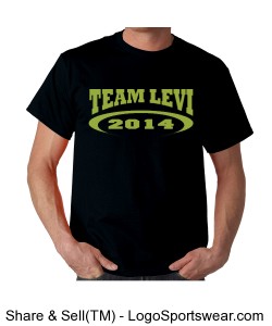 Gildan Adult T-shirt Team Levi 2014 Design Zoom