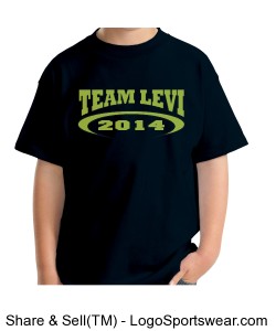 Team Levi 2014 Gildan  Cotton Youth T-shirt Design Zoom